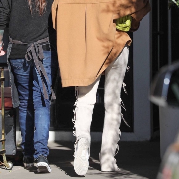 Guizio Rib Knit Tie Pant Black M - Picture 3 of 5